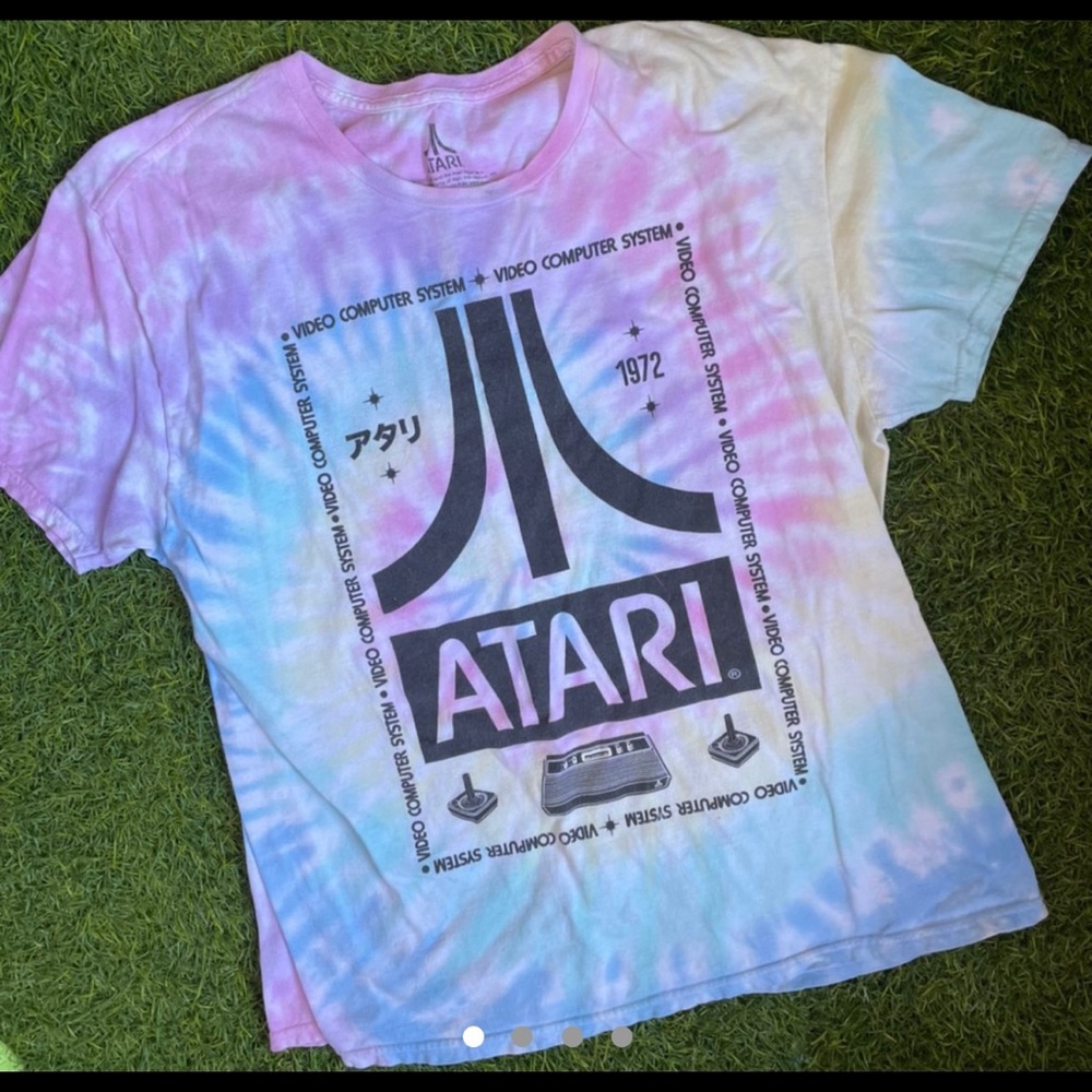 Retro look tie dye Atari T shirt